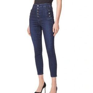 J Brand Natasha High Waist Crop Skinny Button Fly Jeans - Size 25